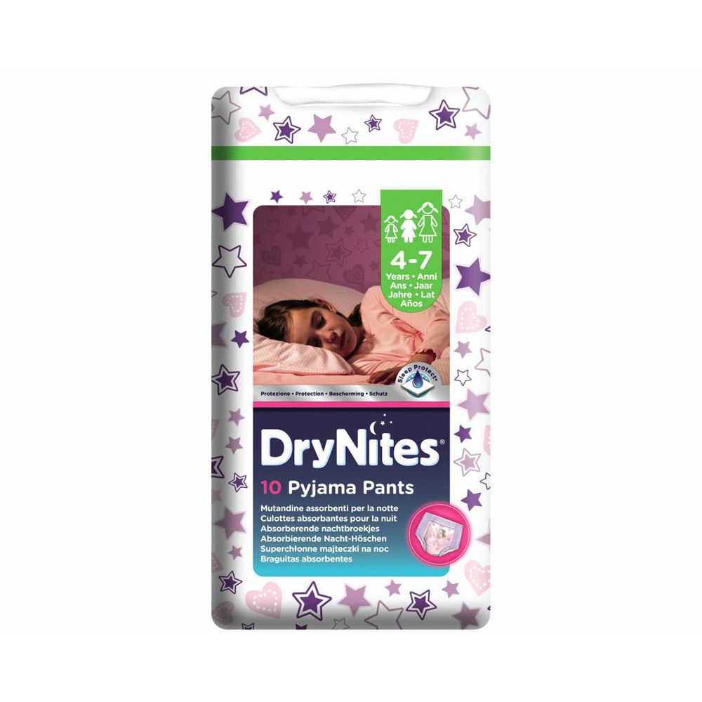 DryNites Pyjama Pants Girl 4-7 Jahre M. L