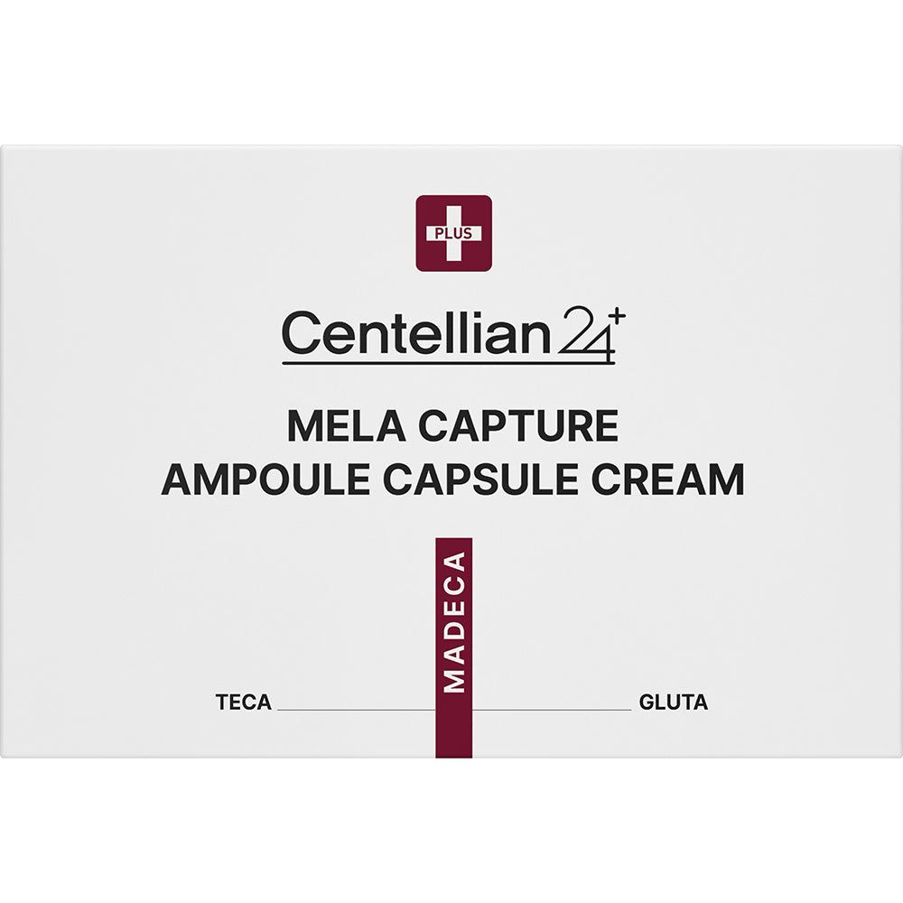 Centellian 24 Mela Capture Ampoule Capsule Cream Verpackung mit Text.