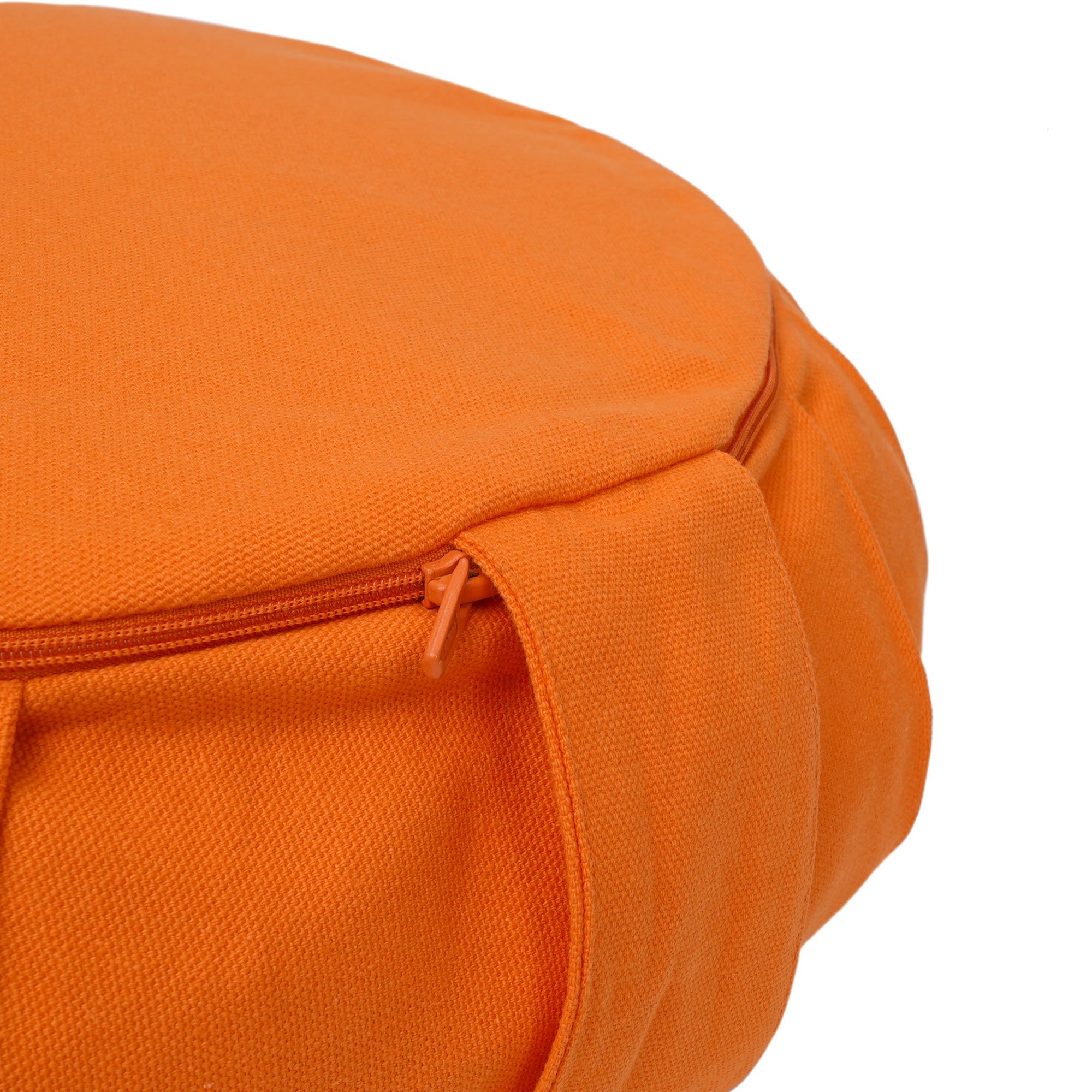 yogabox Meditationskissen / Yogakissen Zafu BASIC mit ZIP - orange - 31 x 31 x 15,0 cm