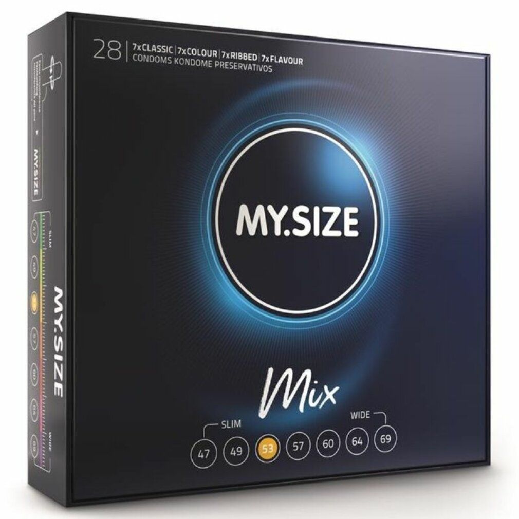 MY.SIZE Mix: 7 Größen, 4 Varianten, einfach, langlebig, tierversuchfrei.