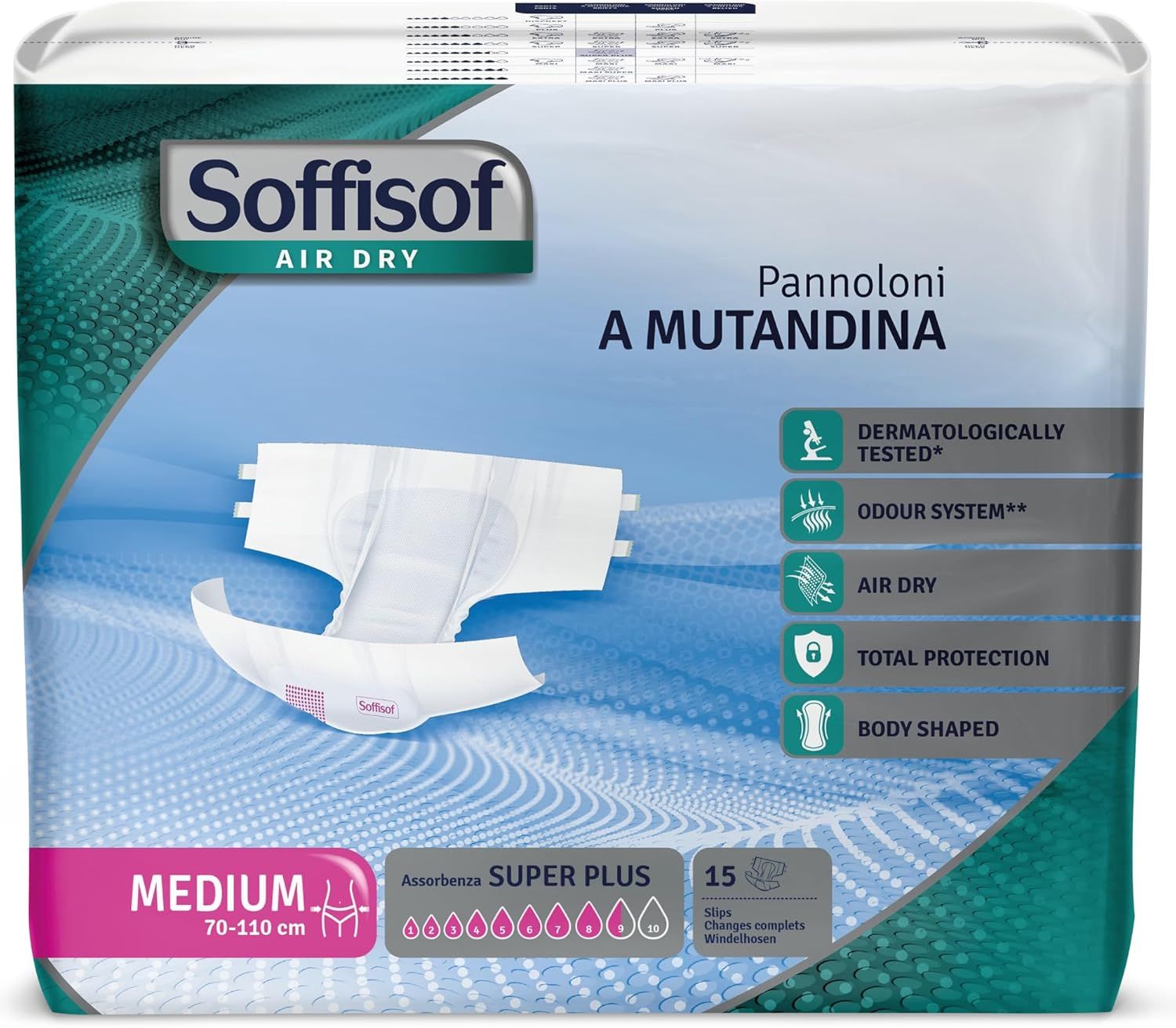 Soffisof Air Dry Windeln für Erwachsene Super Plus