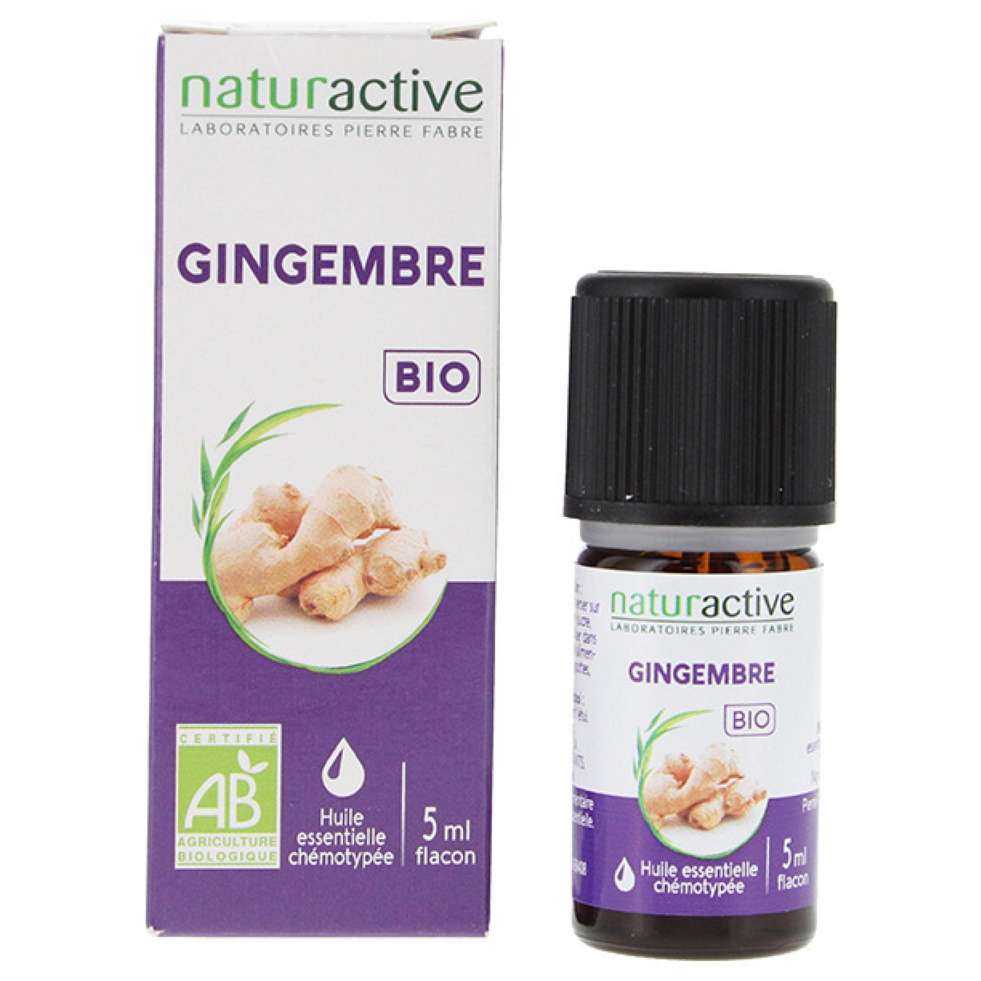 Naturactive Ätherisches Öl Bio-Ingwer 3x3x7,9 cm