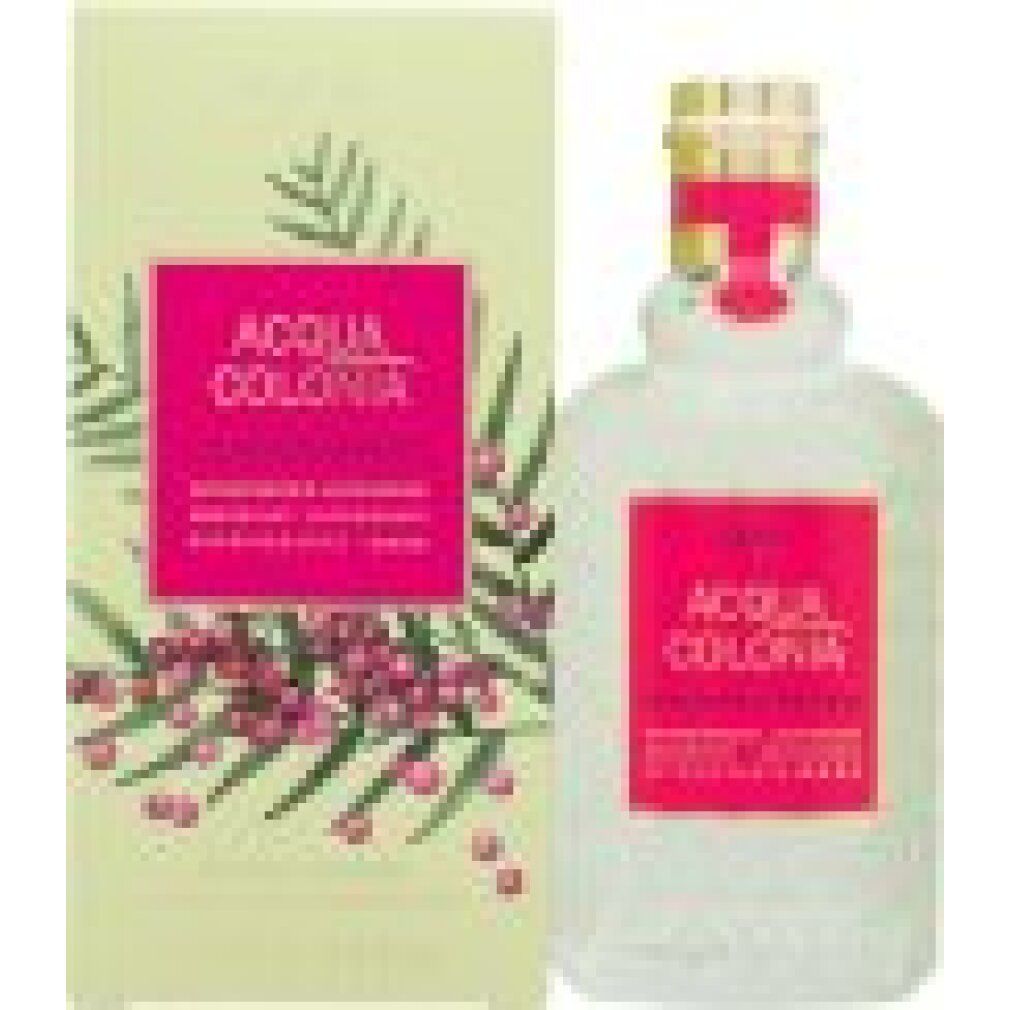 Acqua Colonia Flakon und Verpackung mit rosa Etikett und Beerenmotiv.
