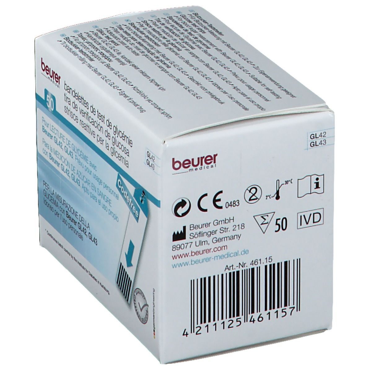 beurer Blutzucker-Teststreifen GL42/43