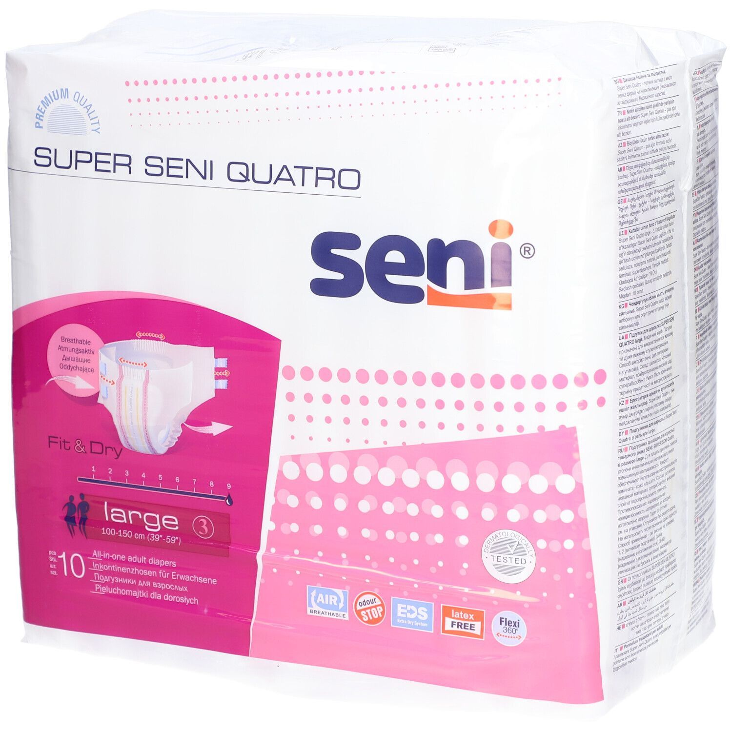 Super Seni Quatro Windelhosen L 10 Stk