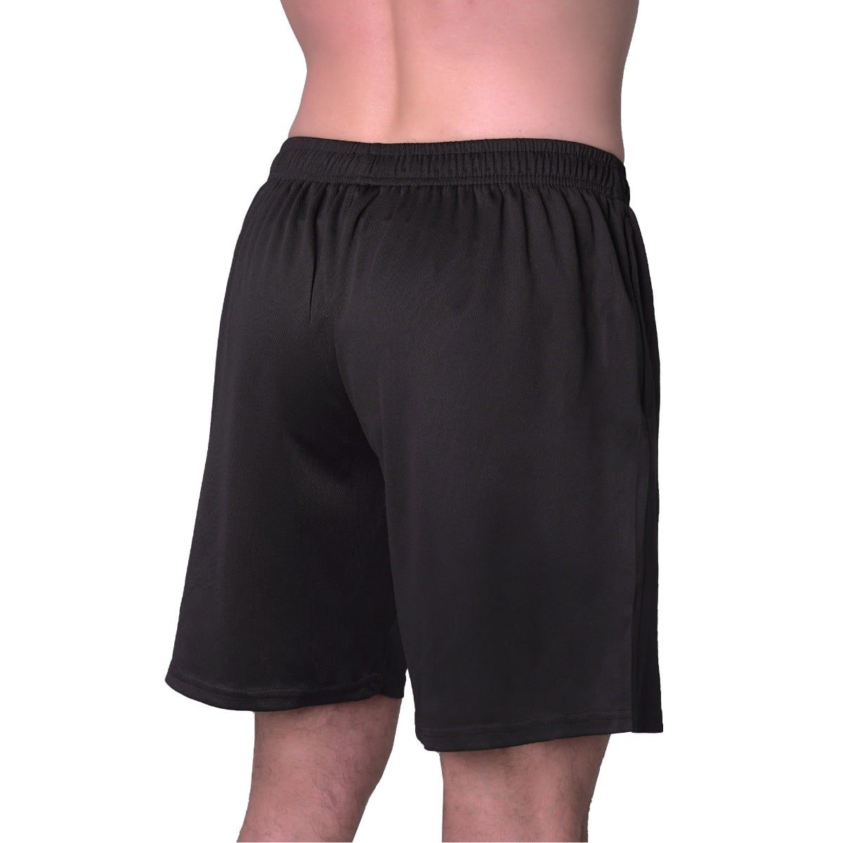 GymBeam Shorts Herren regular mit Gummizug und Reißverschlusstaschen in Schwarz