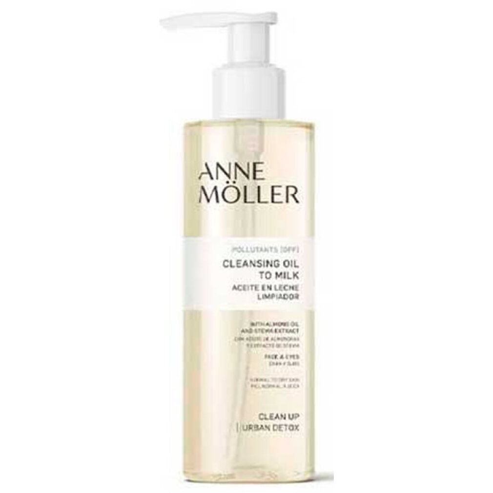 Anne Möller Clean Up Cleansing Oil To Milk Pumpspenderflasche.