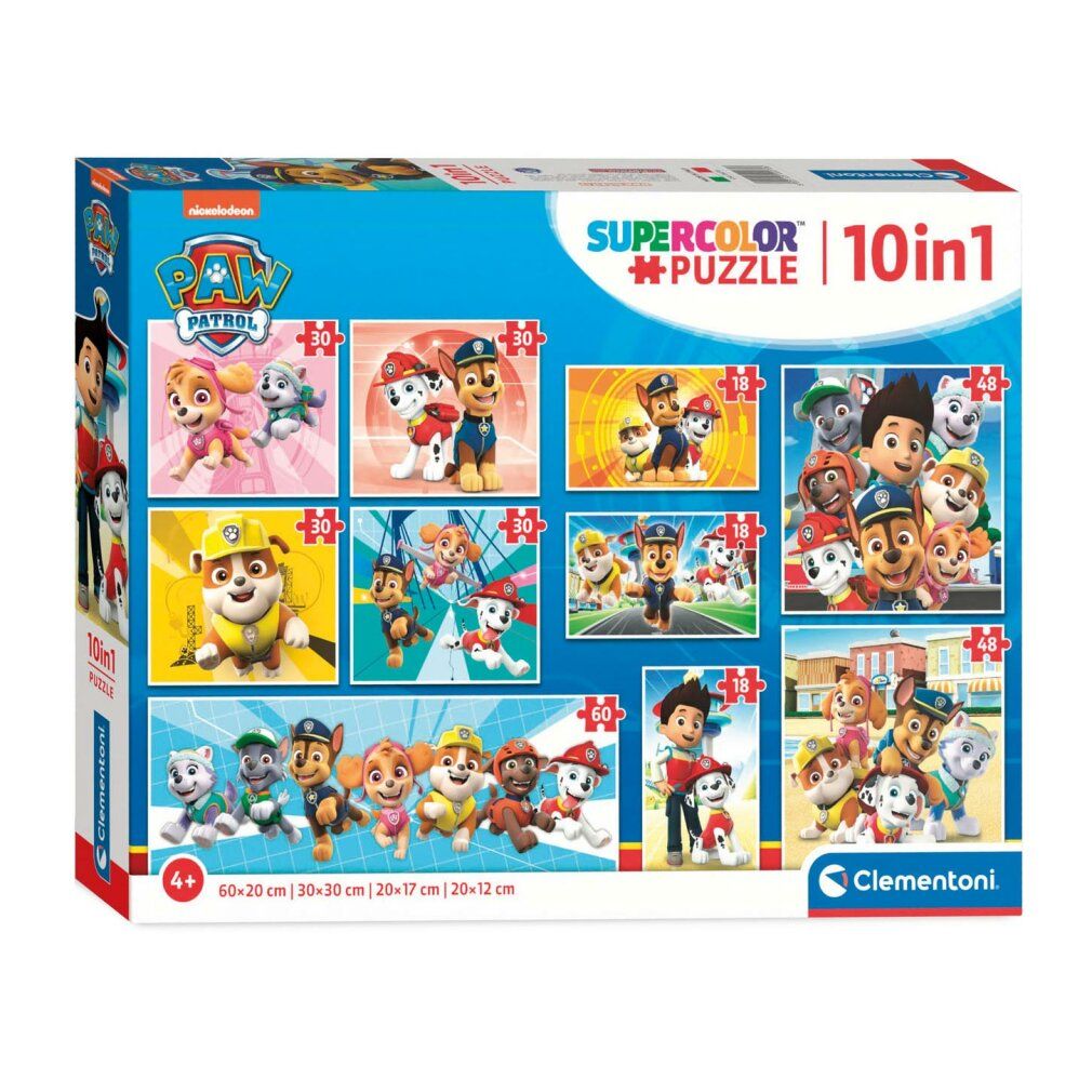 Clementoni Puzzles paw Patrol, 10in1