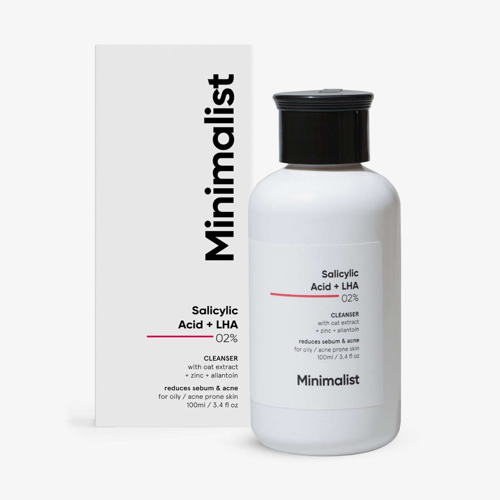 Minimalist, Salicylic Acid + LHA 02% Cleanser