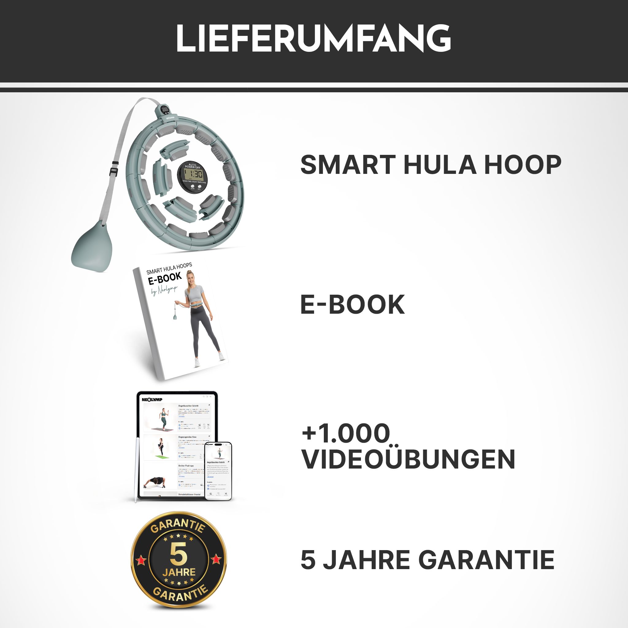 NEOLYMP Smart Hula Hoop Reifen