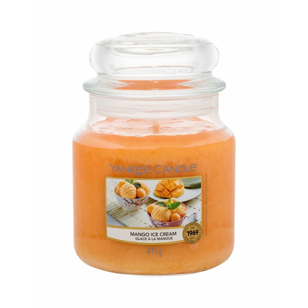 Yankee Candle Duftkerze Mango Ice Cream Medium Jar