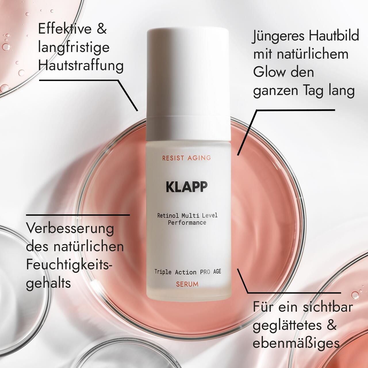 Klapp, Resist Aging Retinol Triple Action Pro Age Serum