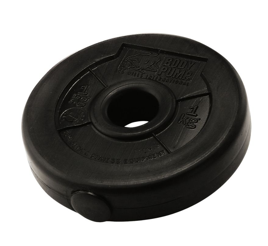 Pumpset!® Hantelscheiben, Schwarz, 2 x 1 kg