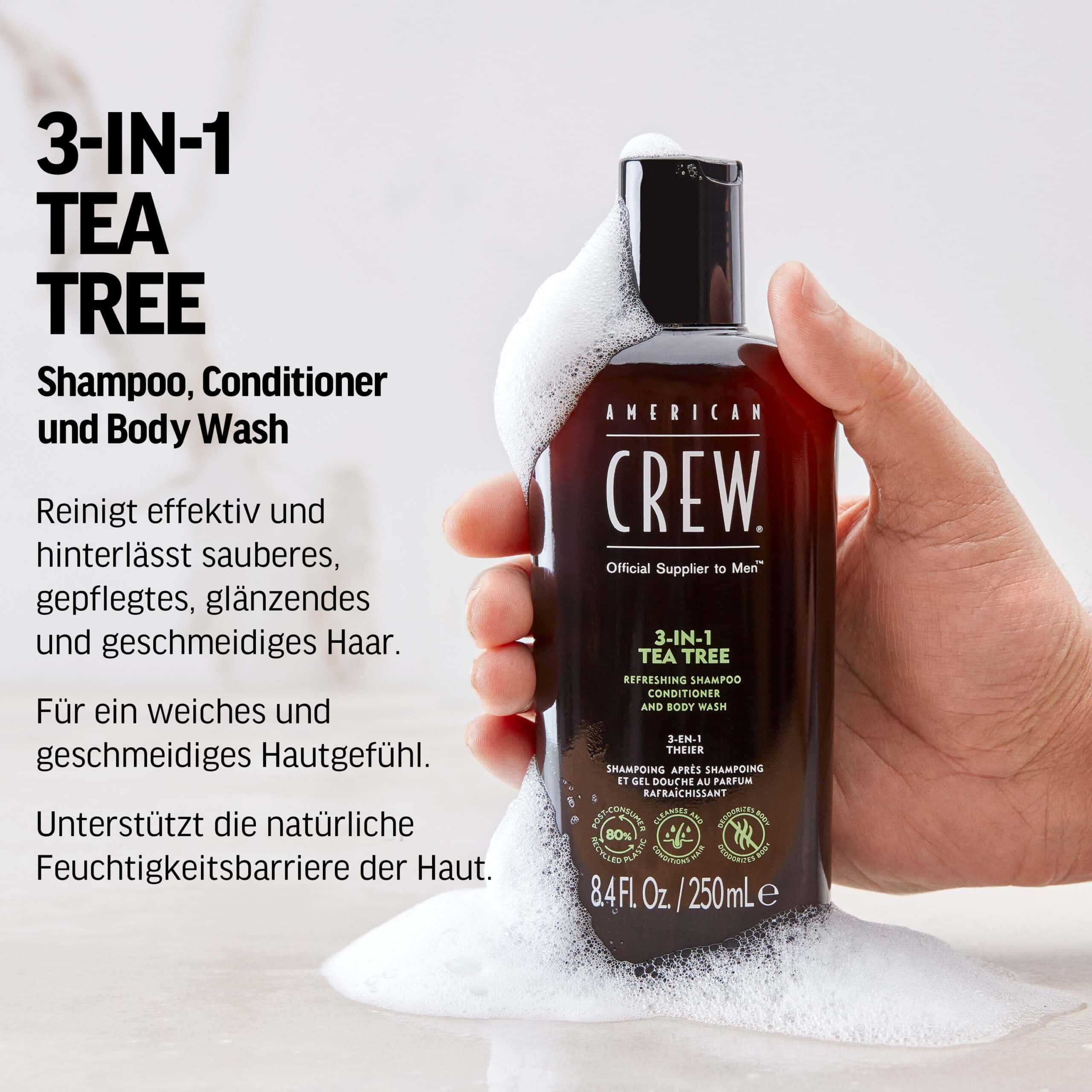 AMERICAN CREW 3 in 1 Tea Tree Shampoo