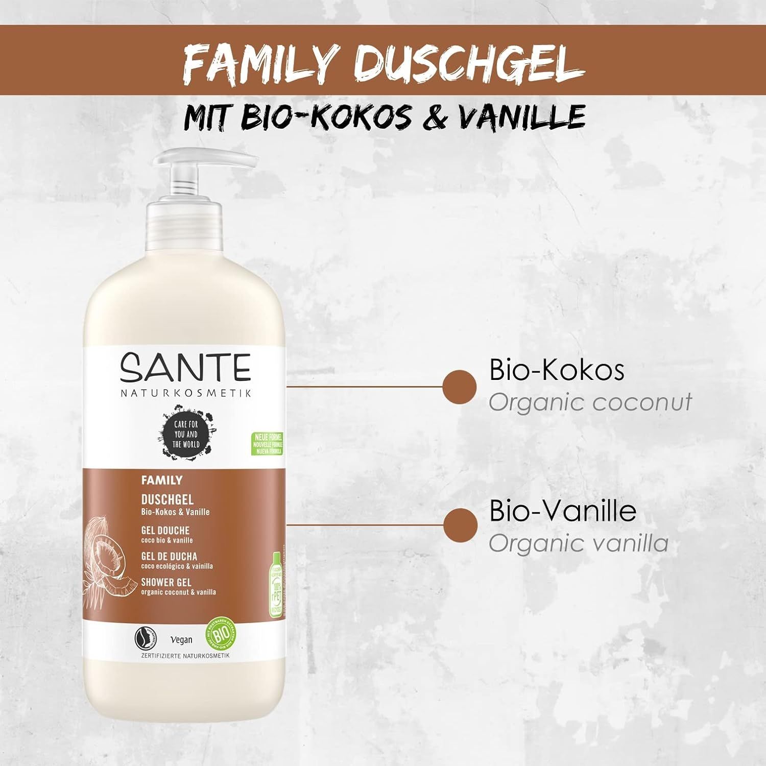 SANTE Naturkosmetik Pflegendes Duschgel