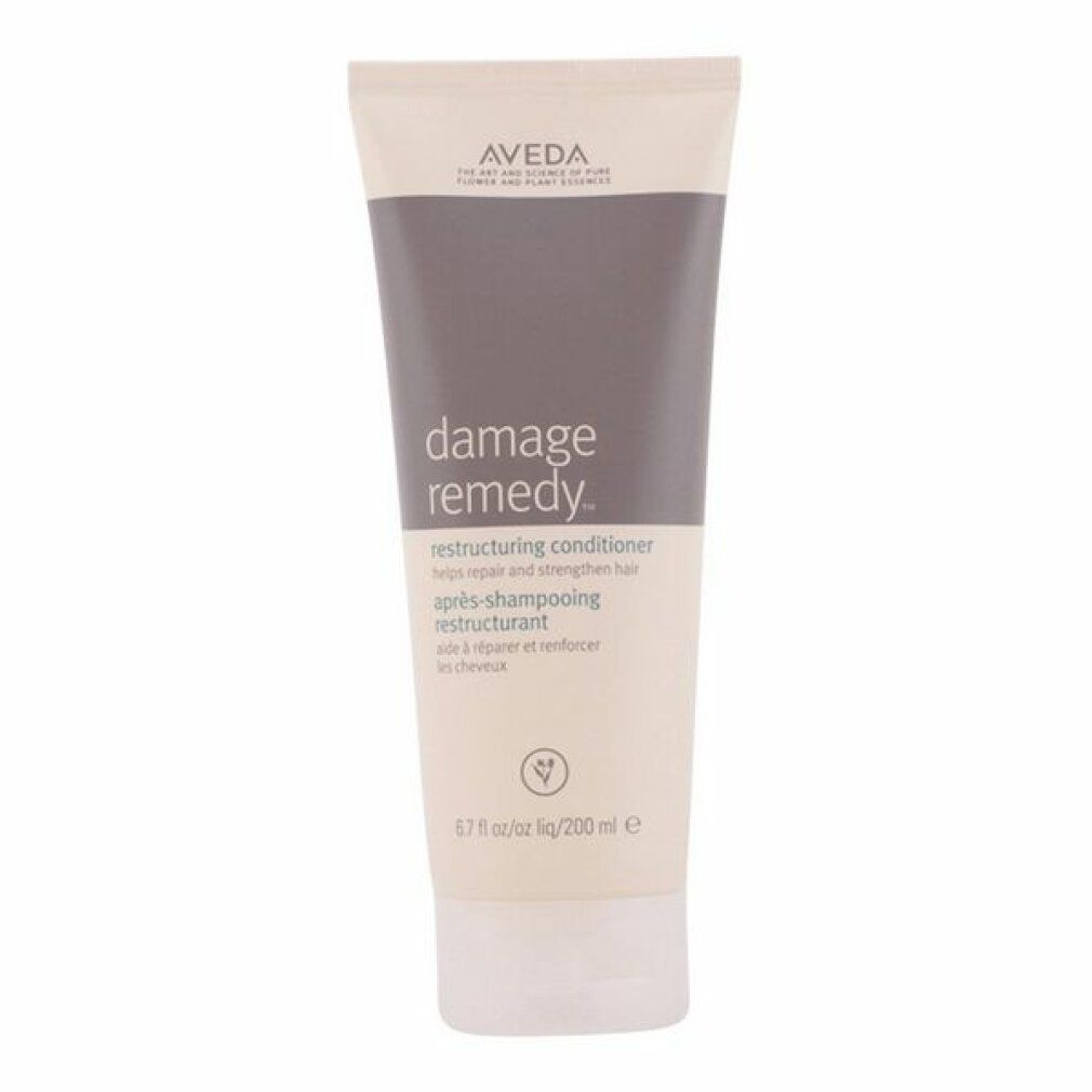 Creme-Tube mit Produktnamen und Markennamen. Text: Damage Remedy, Restructuring Conditioner. 200 ml.