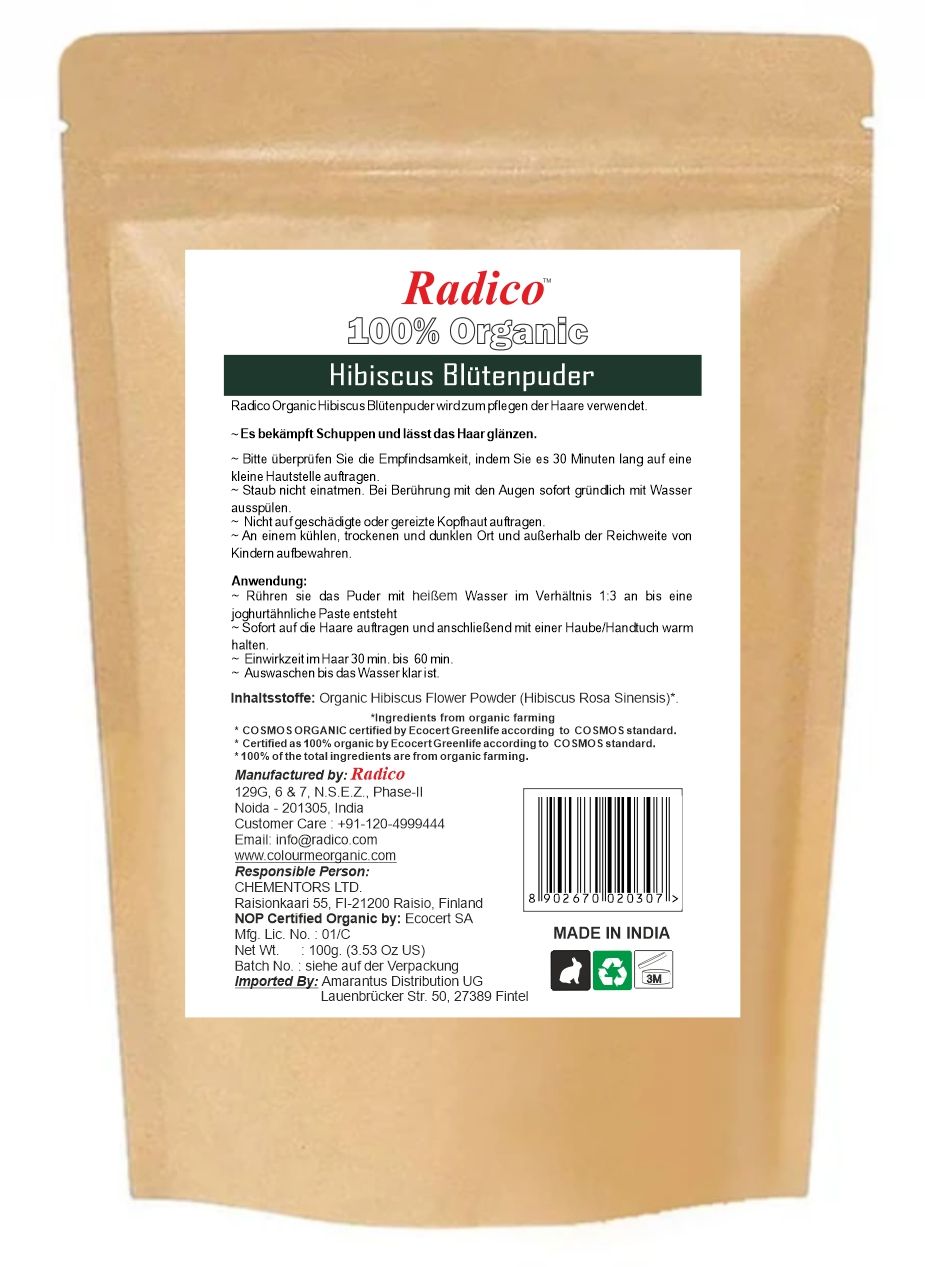 Radico Organic Hibiscus Powder 100 g Pulver