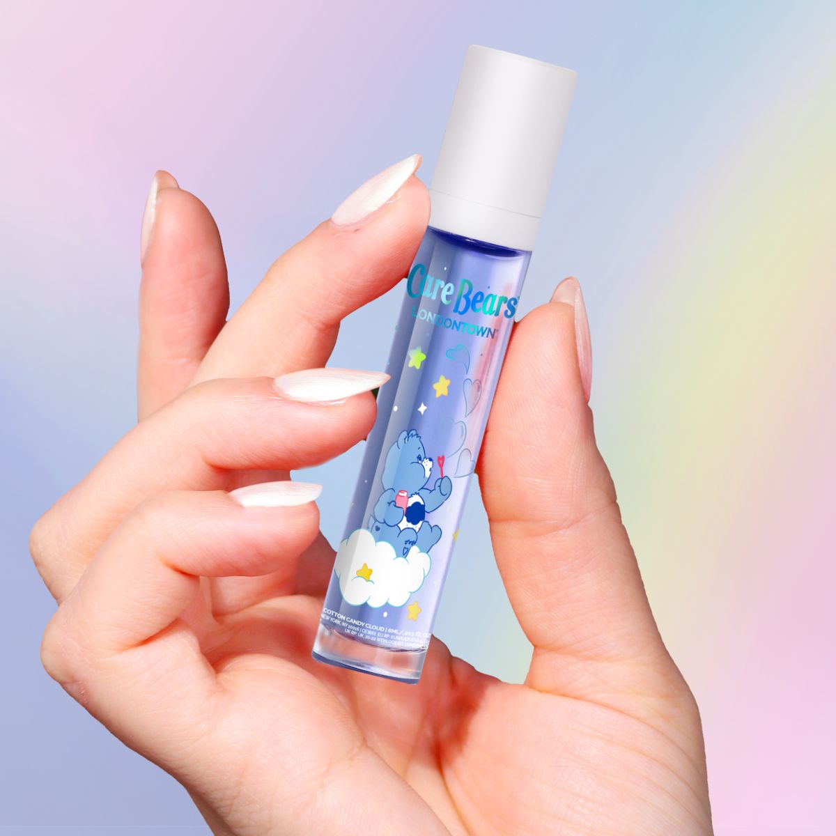 LONDONTOWN kur Care Bears Roll & Glow Nagelhautöl Cotton Candy Cloud