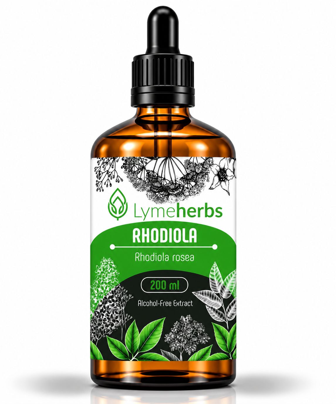 Lymeherbs Estratto analcolico di Rhodiola (Rhodiola rosea) 1:1