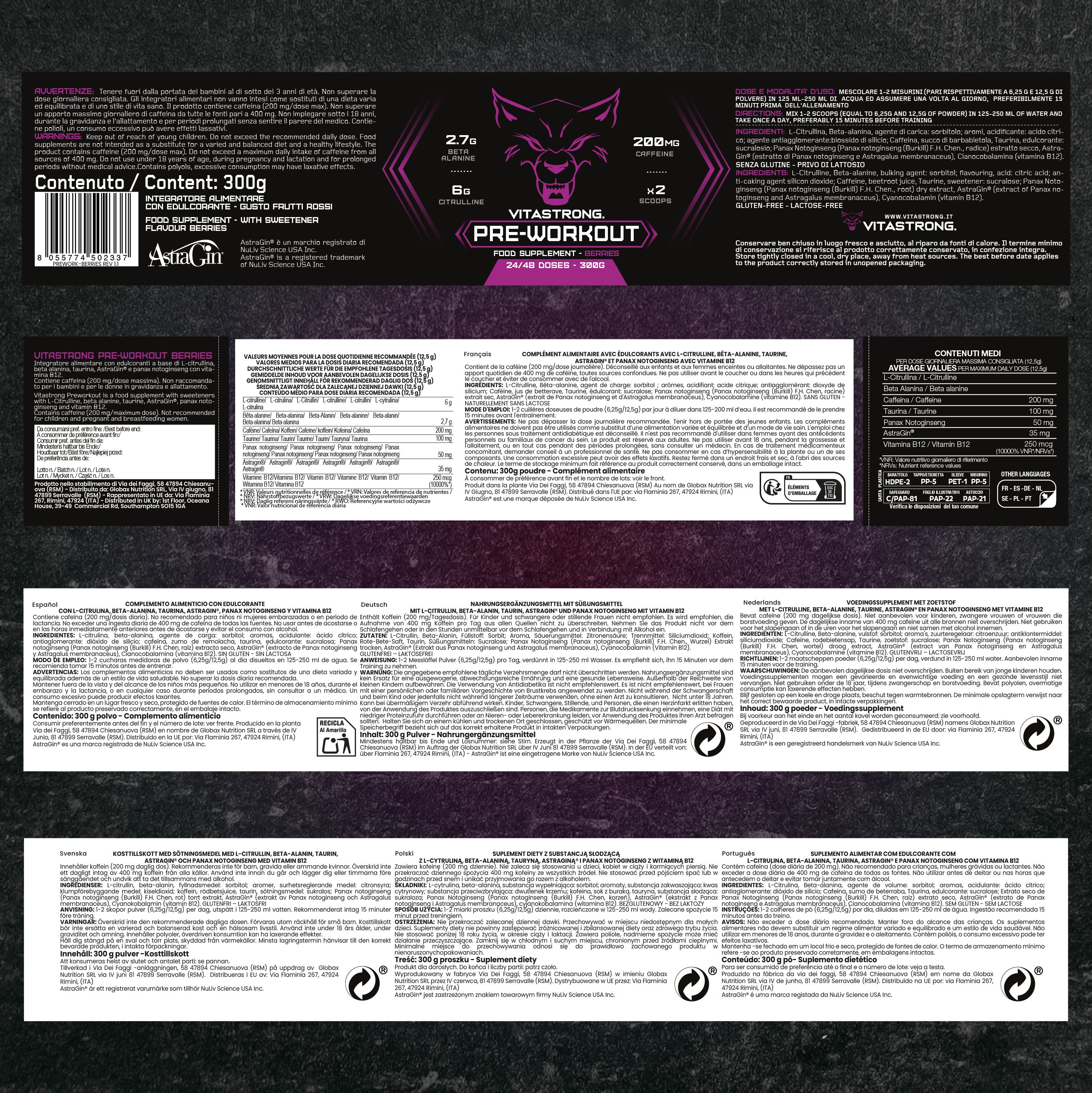 Vitastrong Preworkout