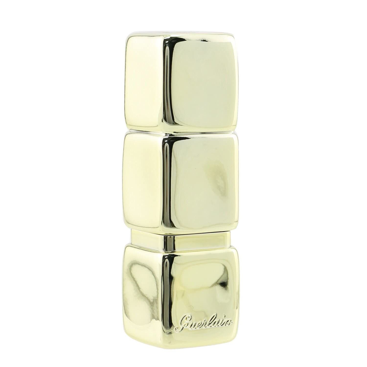 Geschlossener goldfarbener Lippenstift. Guerlain-Logo auf dem Gehäuse.