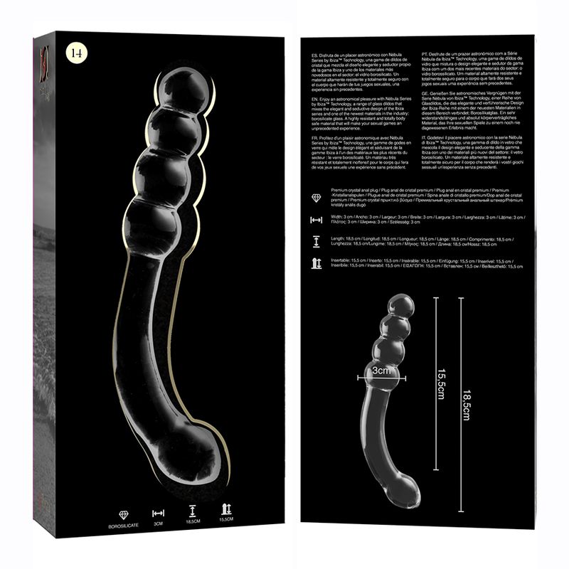 Nebula Series By Ibiza - Modell 14 - Dildo Borosilikatglas