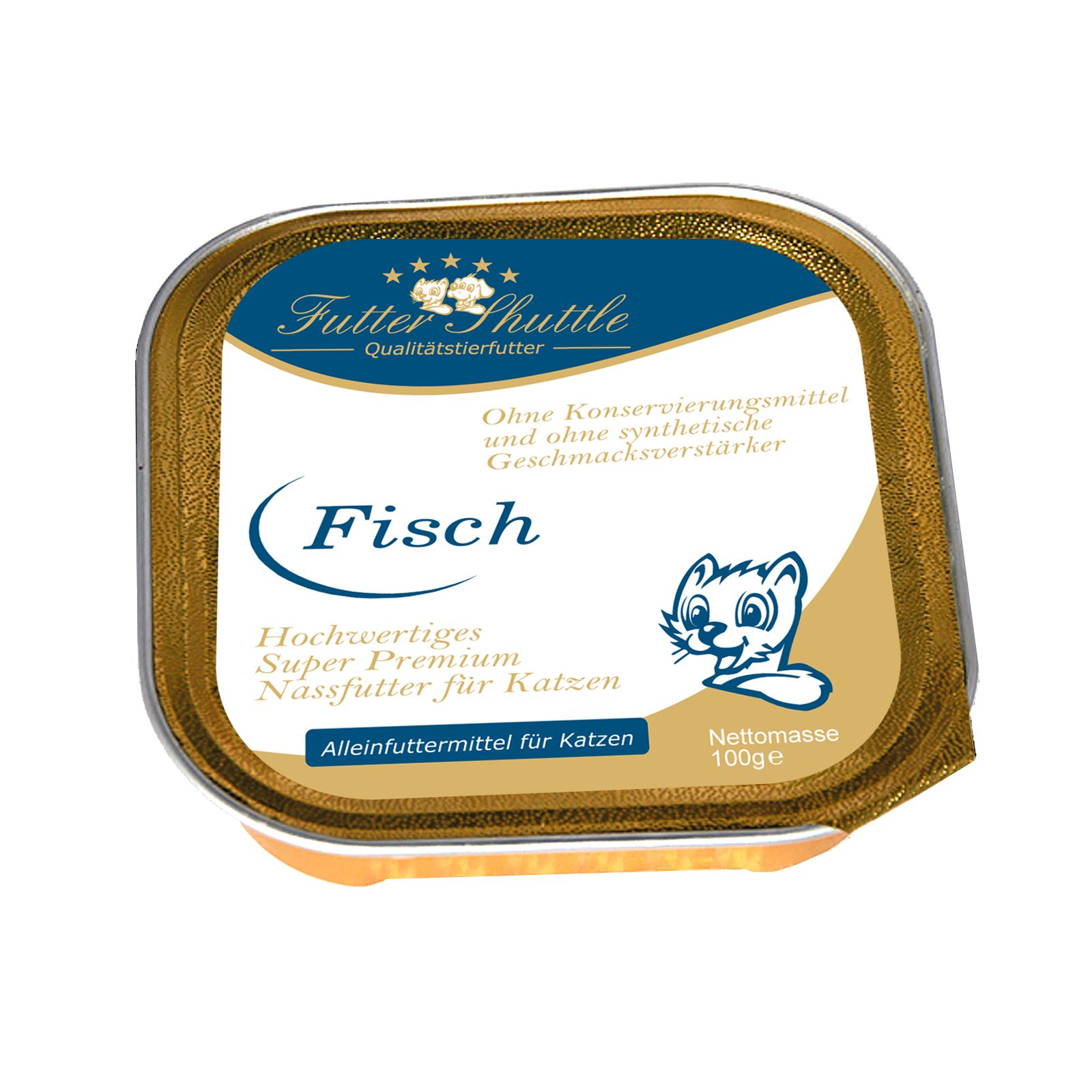 Nassfutter für Katzen Schale Fisch