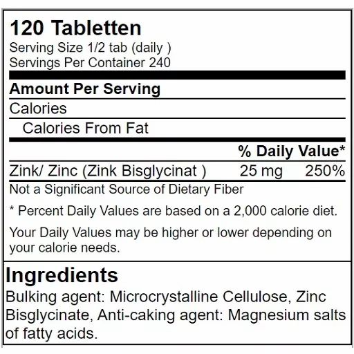 GN Zinc Bisglycinate Health Line