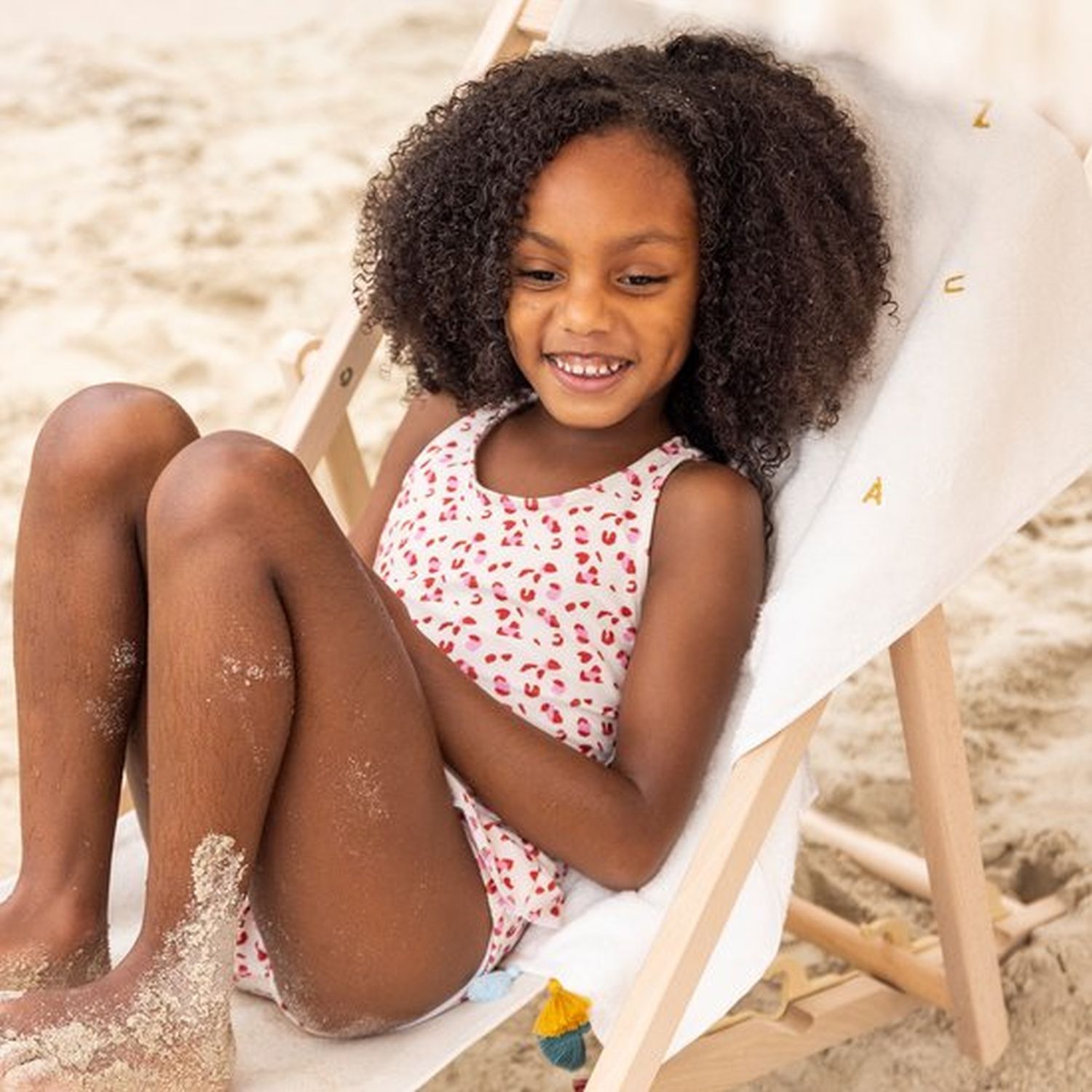 Swim Essentials UV Badeanzug für Mädchen alt Leoparden Muster/