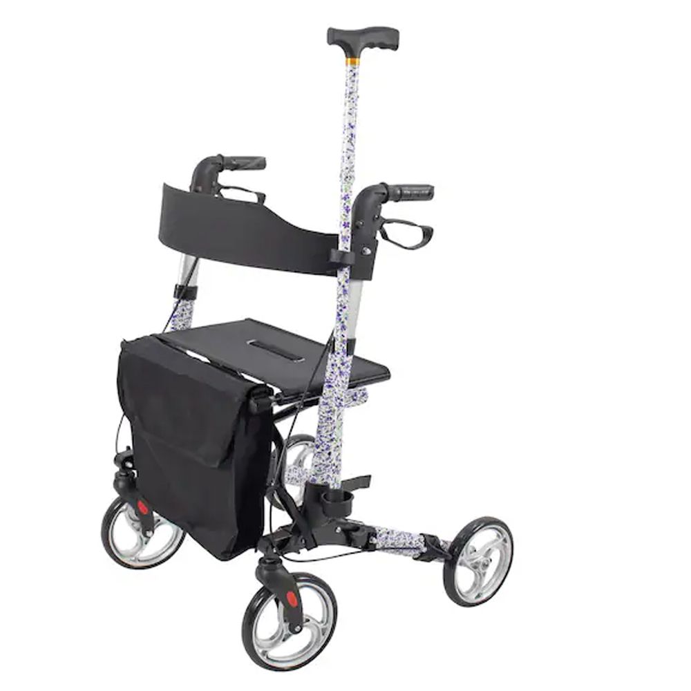 Rollator Leichtgewicht 3-fach faltbar Set mit Gehstock