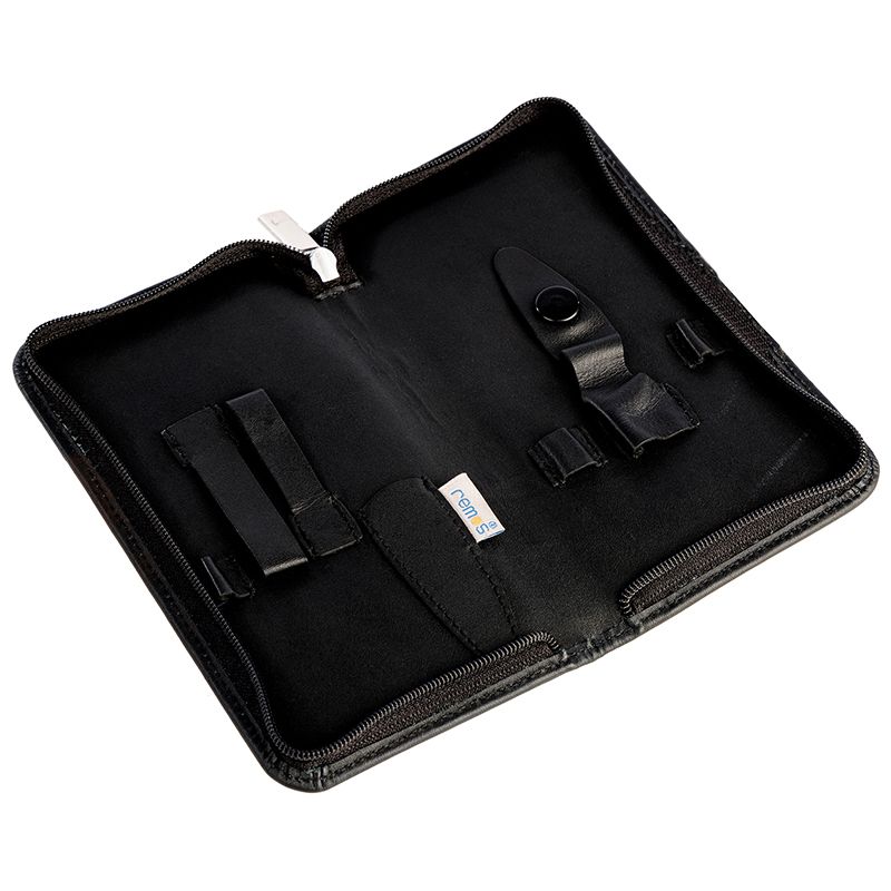 REMOS Etui "Pan", echtes Leder, leer