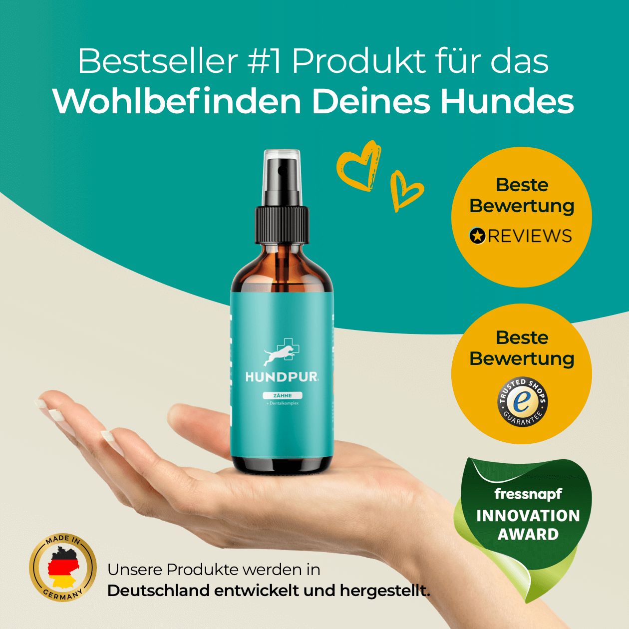 Hundpur® Zähne mit Dentalkomplex