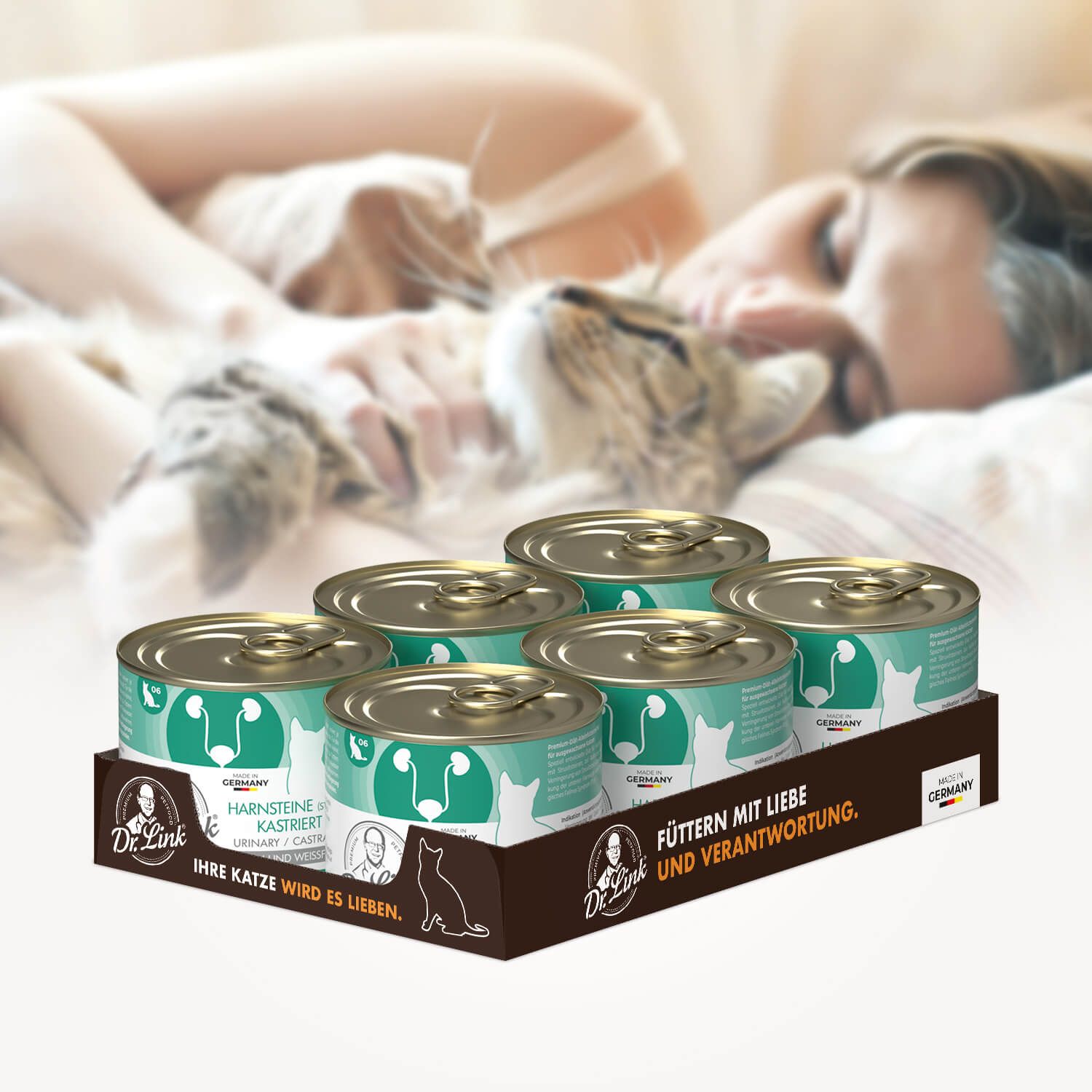 Dr. Link® SPEZIAL-DIÄT Harnsteine (Struvit) / Kastriert | Urinary / Castrated Huhn und Weißfisch