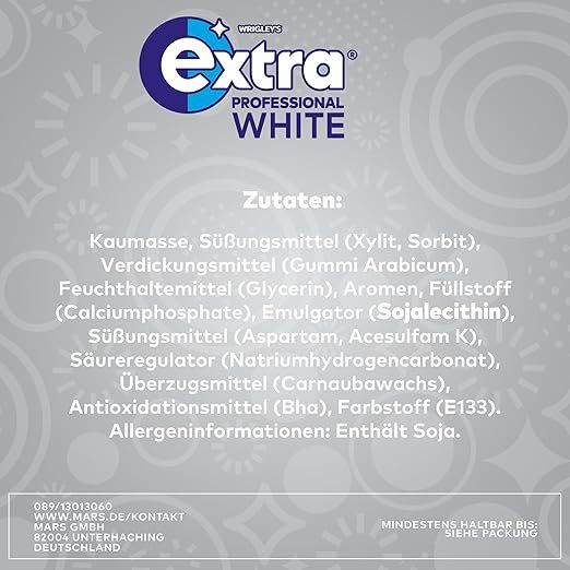 EXTRA PROFESSIONAL White Kaugummi Dose