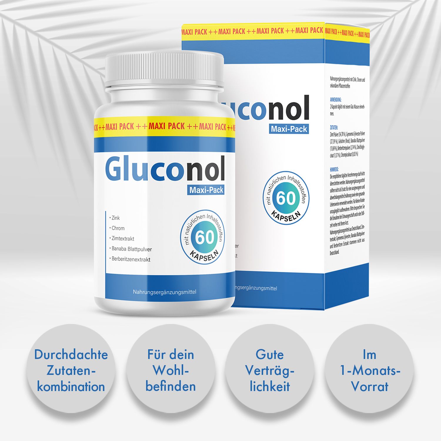 Gluconol Kapseln - Im praktischen Maxi-Pack!