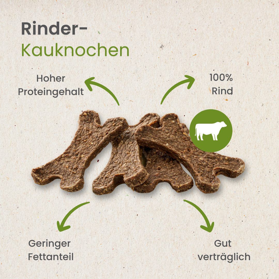 Rinder-Kauknohen mit hohem Proteingehalt und geringem Fettanteil.