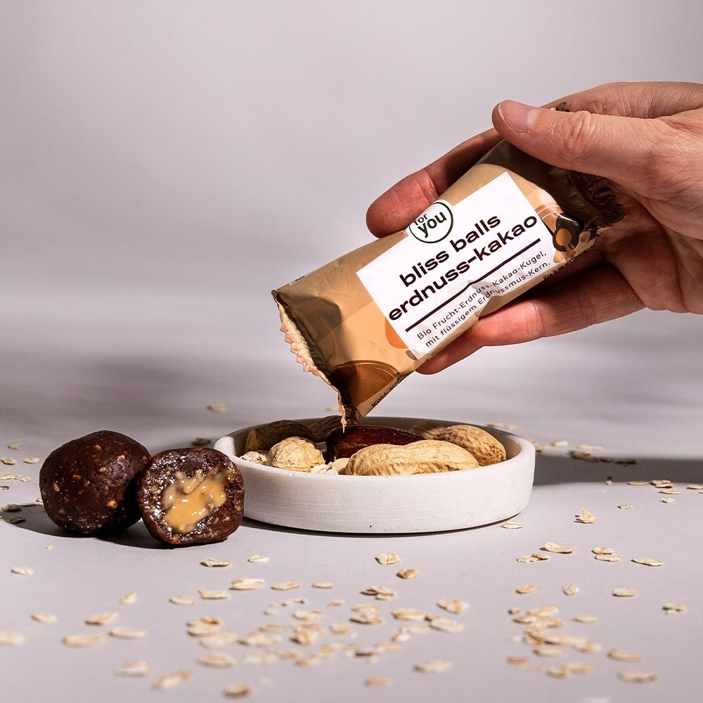 for you Bliss Balls Bio Erdnuss Kakao - 6er-Pack