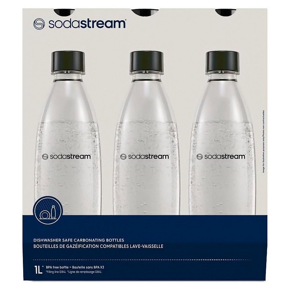 SodaStream Fuse 3x 1L Flaschen, schwarz/weiß