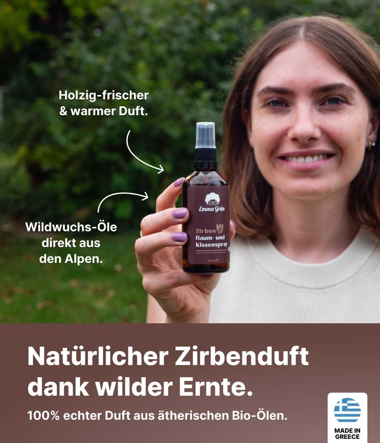 Emma Grün® Zirbe Raumspray & Kissenspray