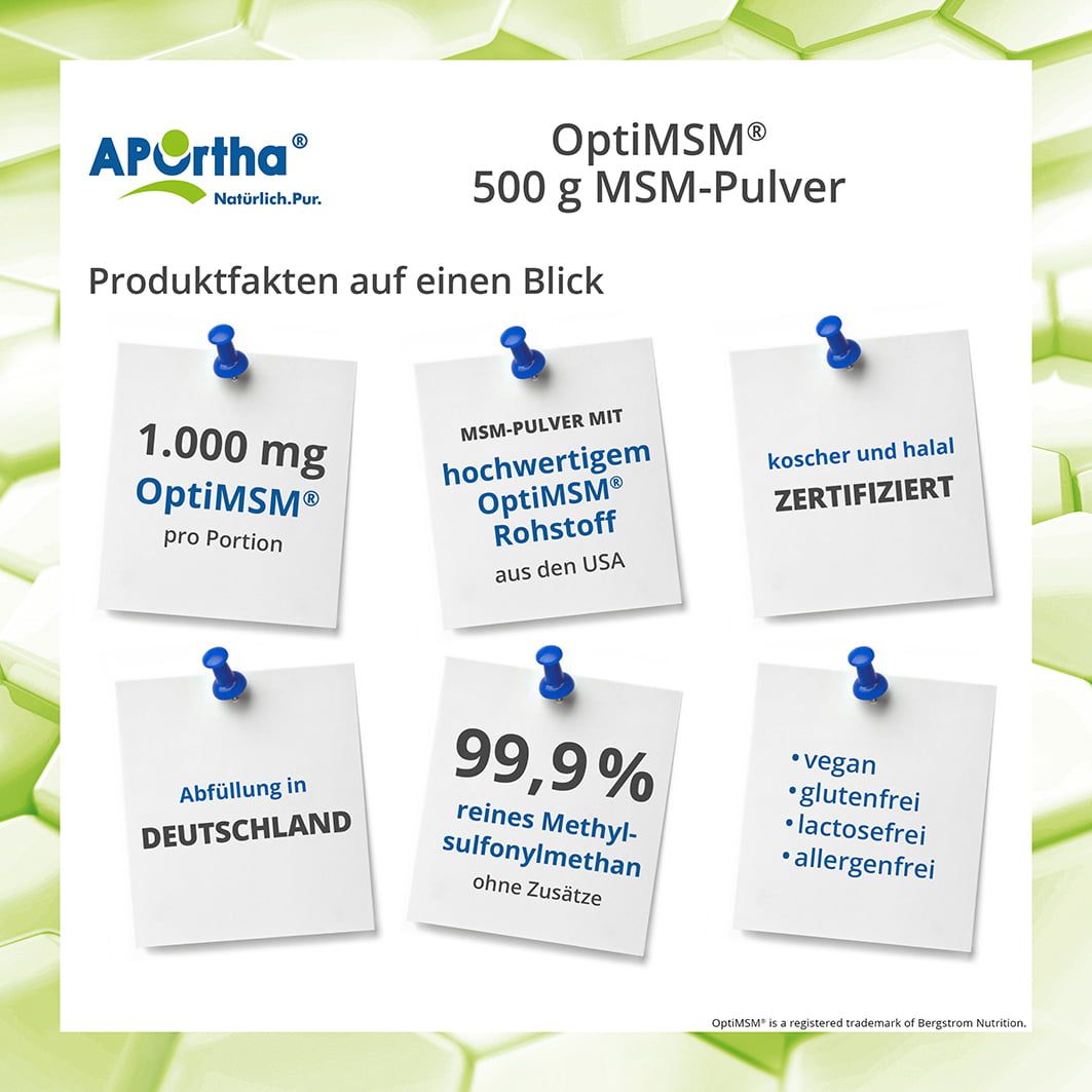 Aportha OptiMSM MSM Pulver 500 g