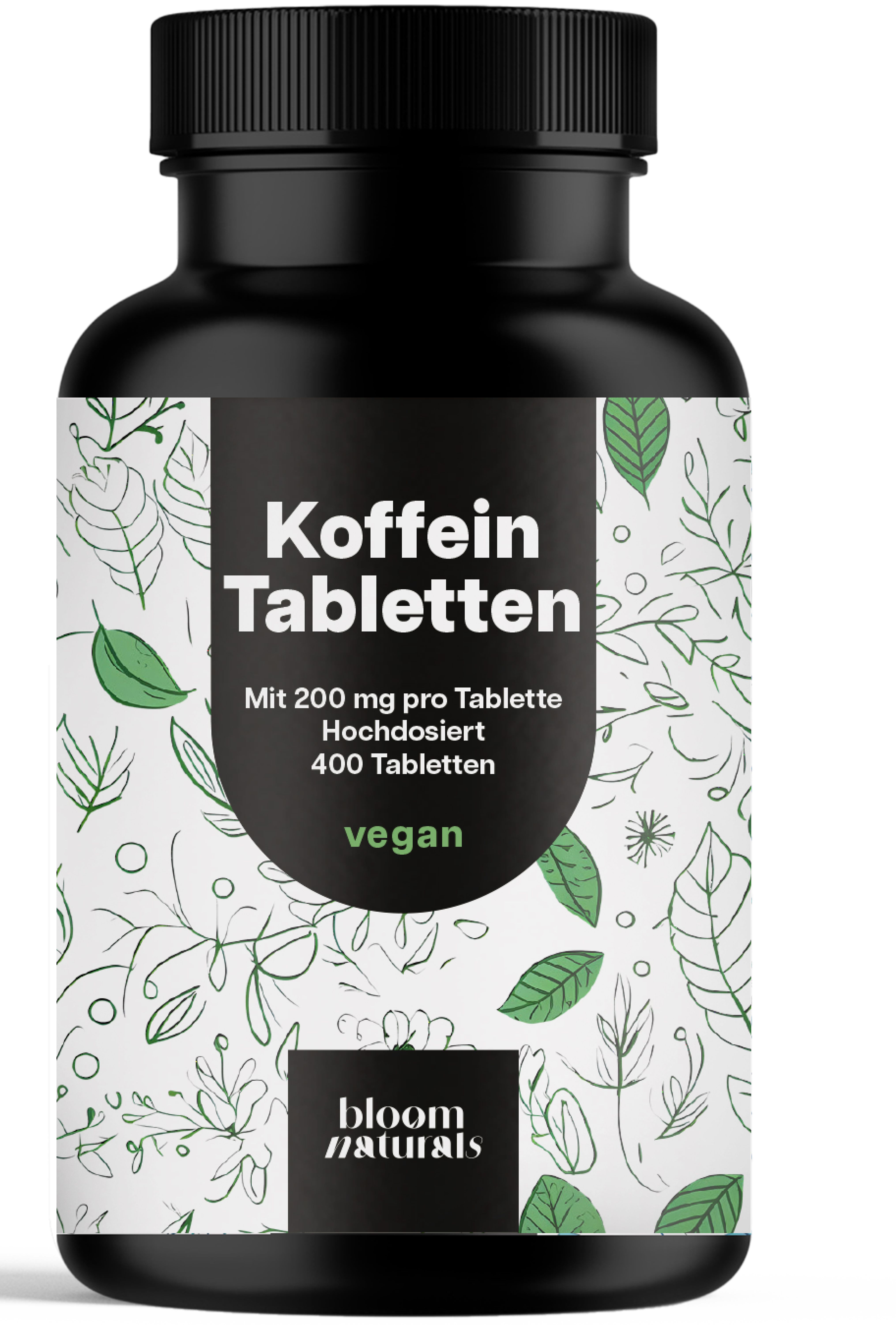 Bloom Naturals Koffeintabletten 200 mg