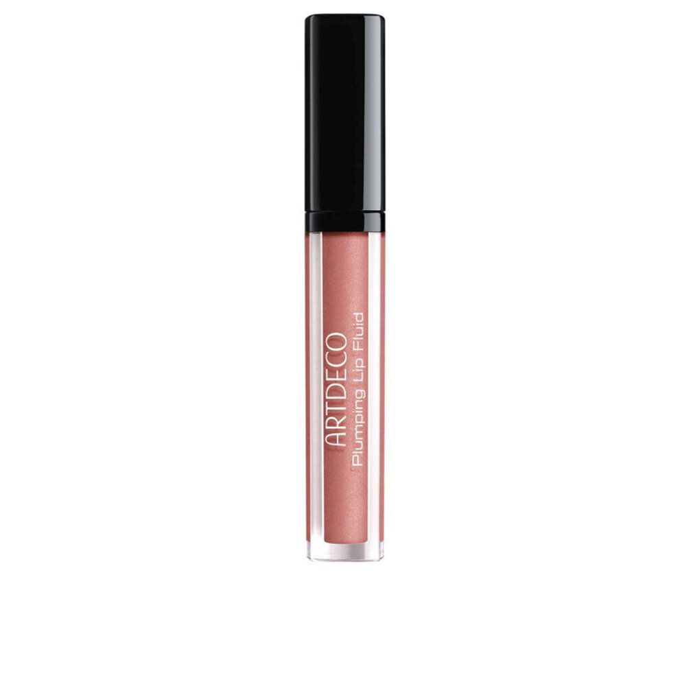 ARTDECO Plumping Lip Fluid in schimmerndem Rosaton, in transparenter Hülse mit schwarzem Deckel.