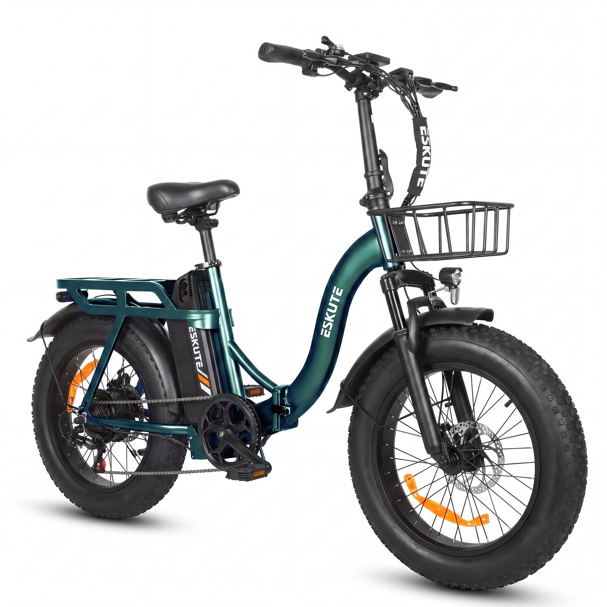 Eskute D202 Faltbares E-Bike mit Frontkorb, 48 V, 20,8 Ah 1 St