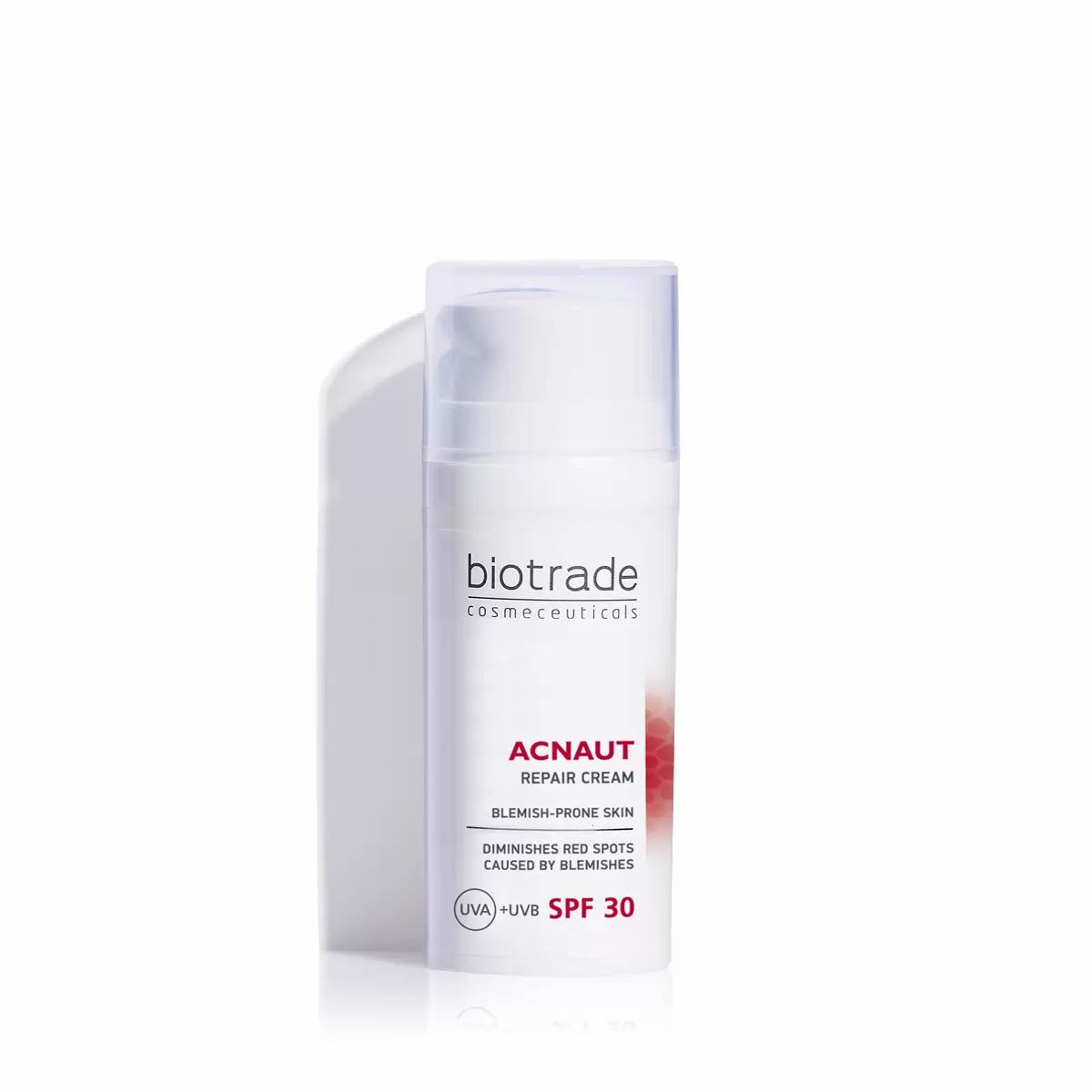 Biotrade Acnaut Crema Riparatrice SPF 30 per cicatrici, arrossamenti e macchie causate dall'acne