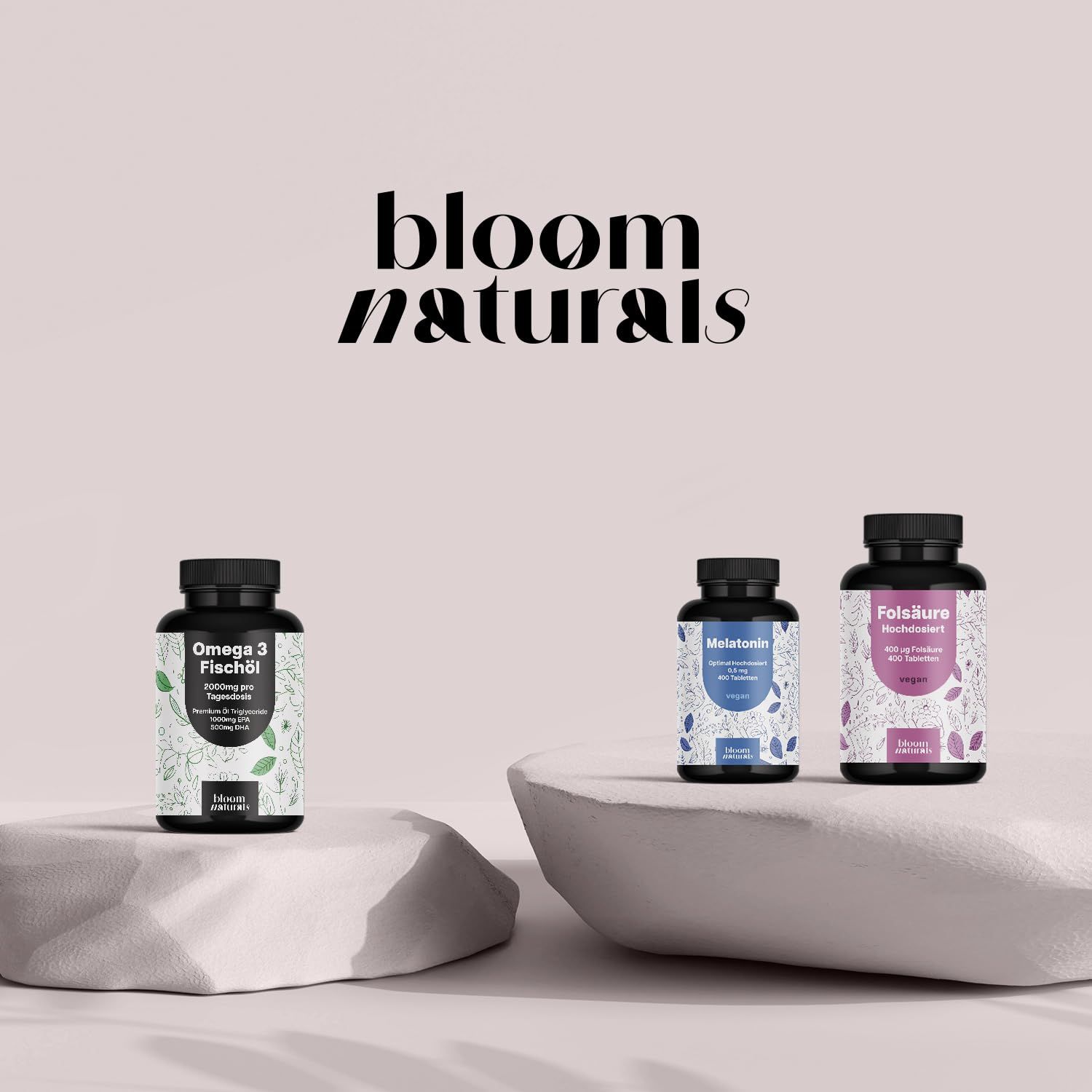 Bloom Naturals Omega 3 Fischöl Kapseln