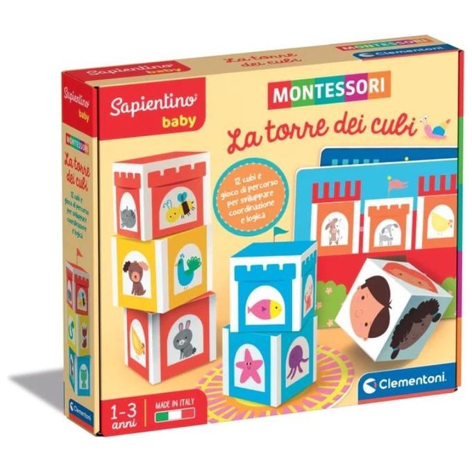 Clementoni Sapientino Montessori La Torre dei Cubi