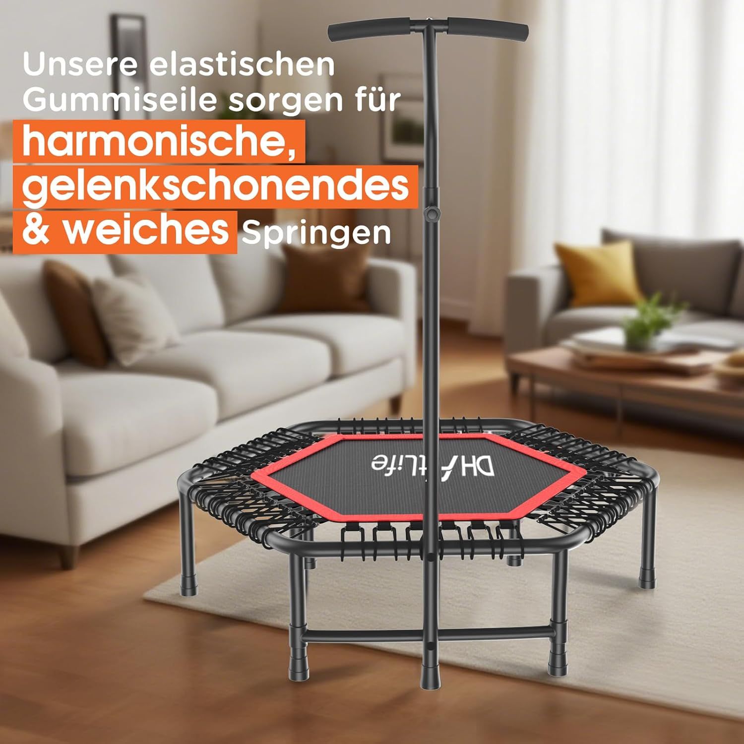 DH FitLife 114cm 45 Zoll Fitness Trampolin in Studioqualität