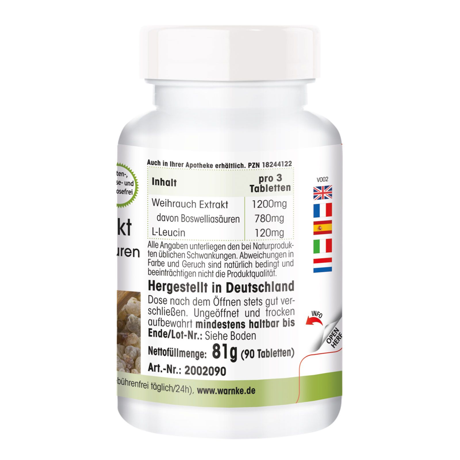 Warnke Vitalstoffe | Weihrauch-Extrakt 400mg