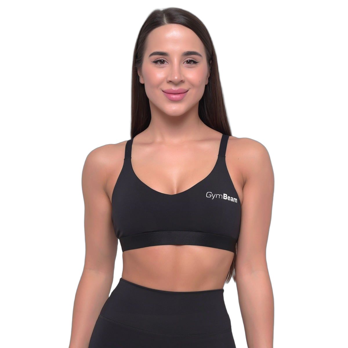 GymBeam Sport-BH Damen mit verstellbaren Trägern Essence Schwarz 1 St