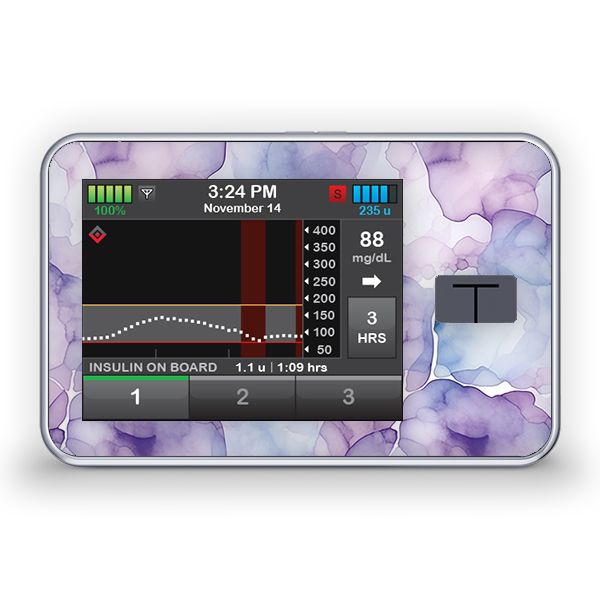 Diasticker® Tandem t:slim X2 Sticker 'Lilac Breeze' 1 St
